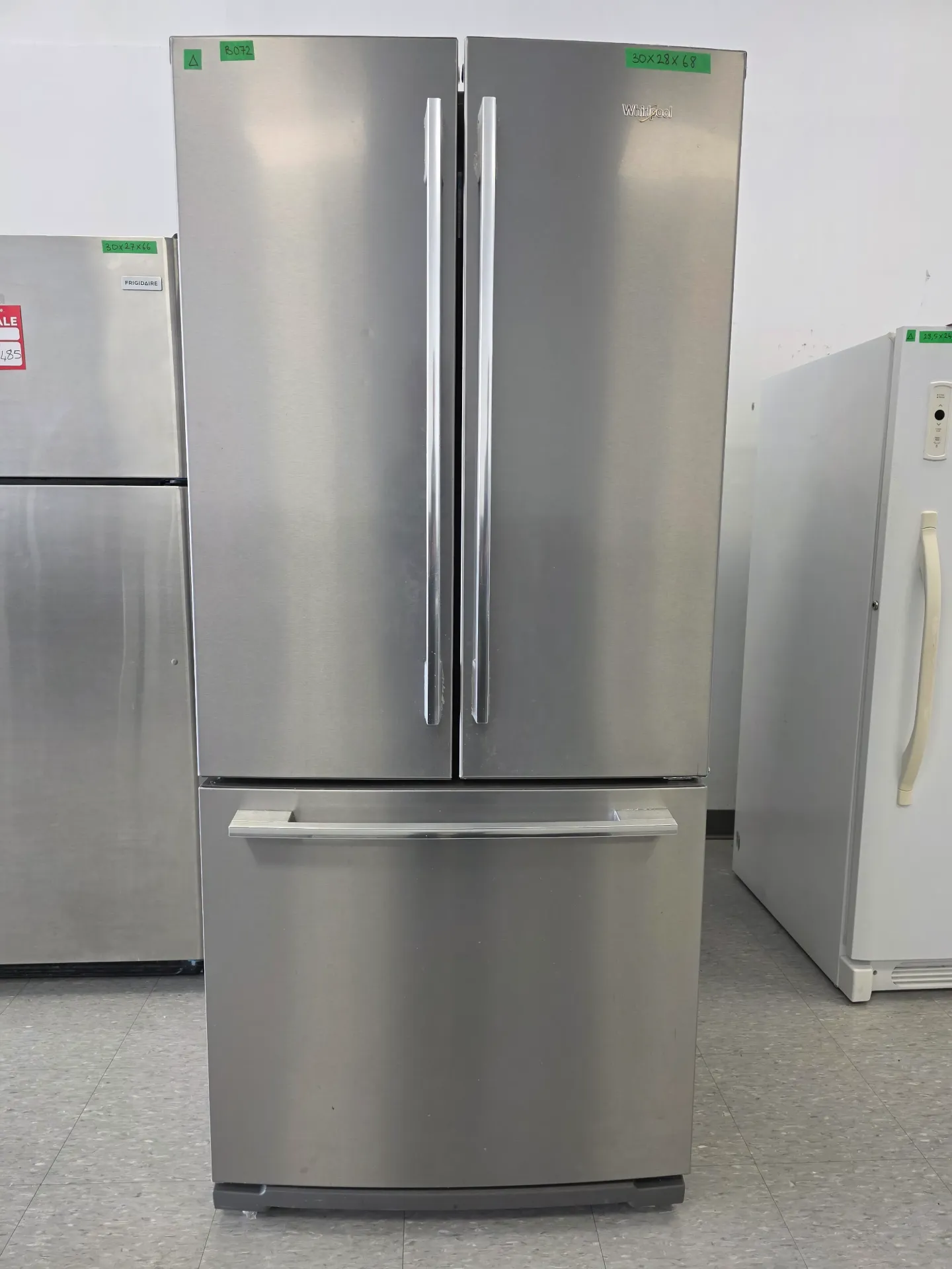 [B072] Whirlpool 30" French Door Fridge-WRFA60SFHZ00