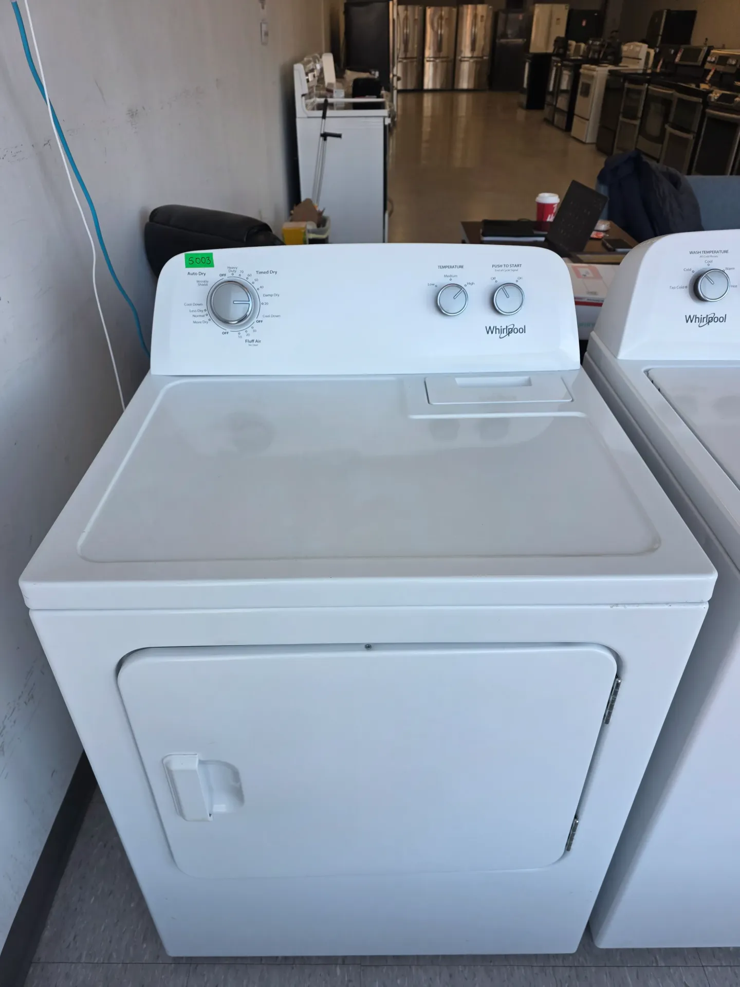 Whirlpool 29 inch Top Load Dryer-YWED4850HW0