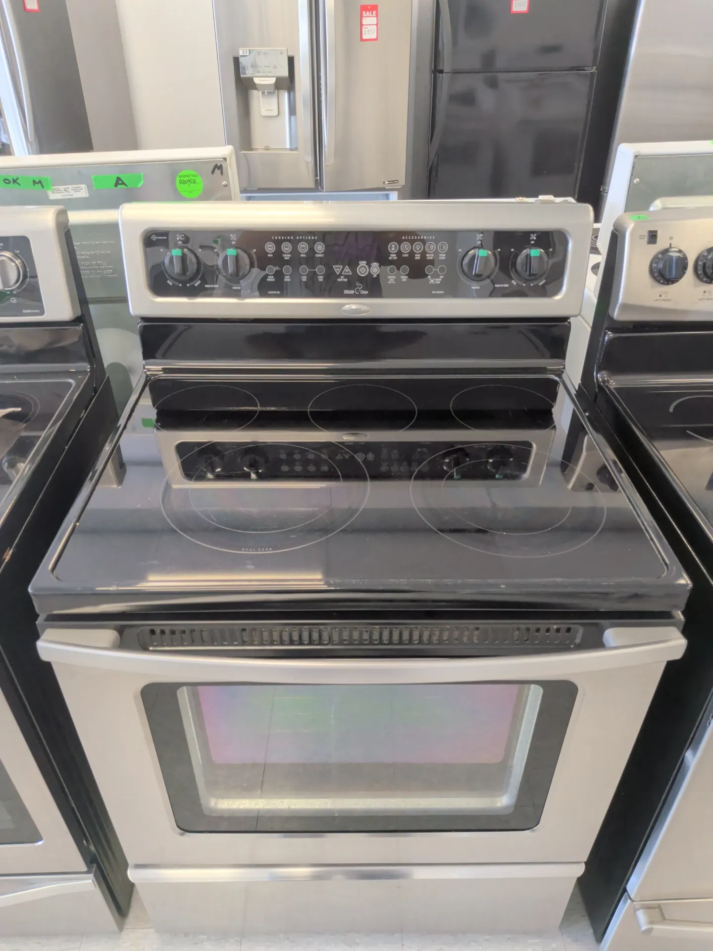 Whirlpool 30'' Glass Top Range-YGFE461LVS0