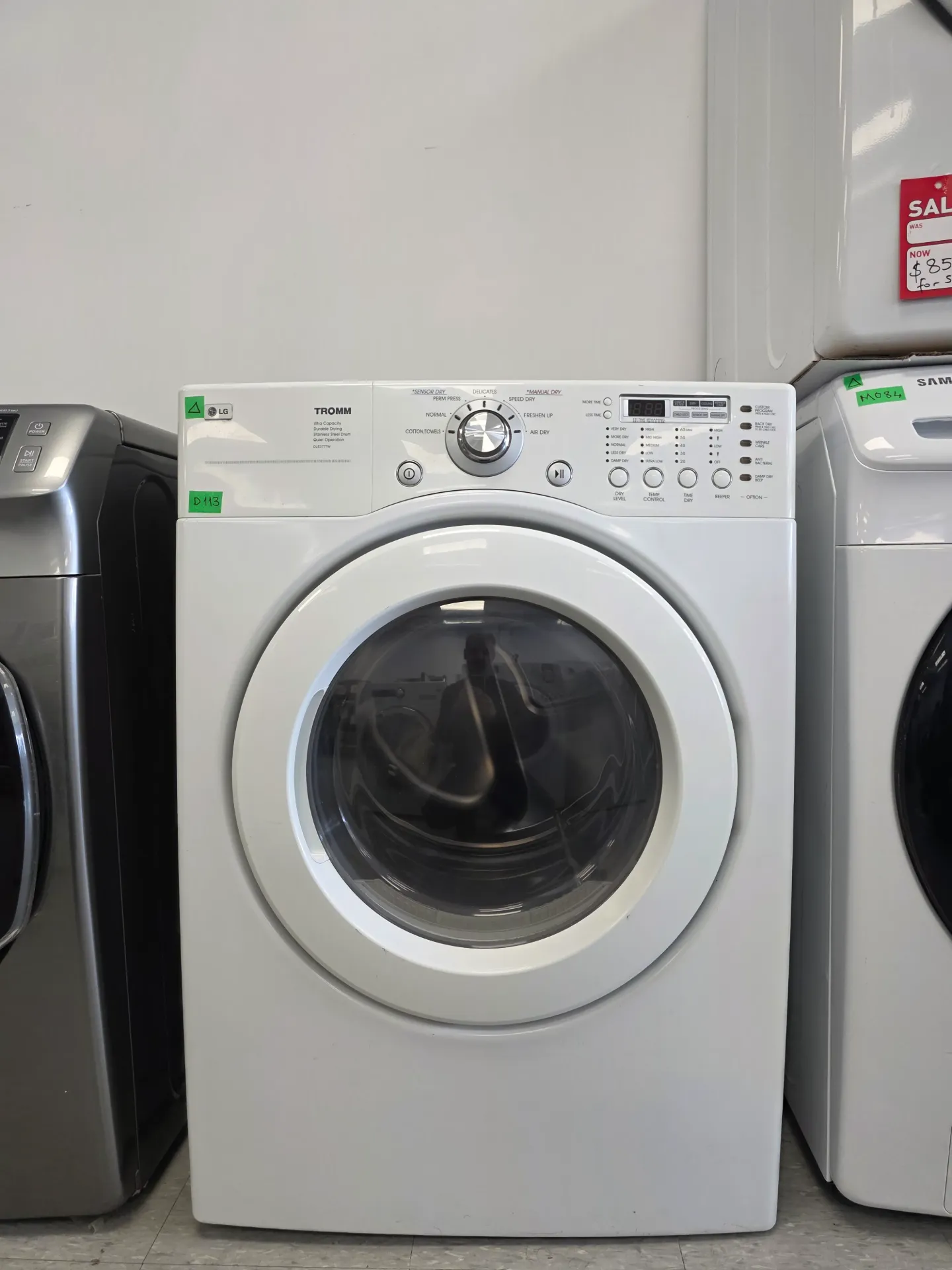 LG 27" Front Load Dryer-DLE3777W