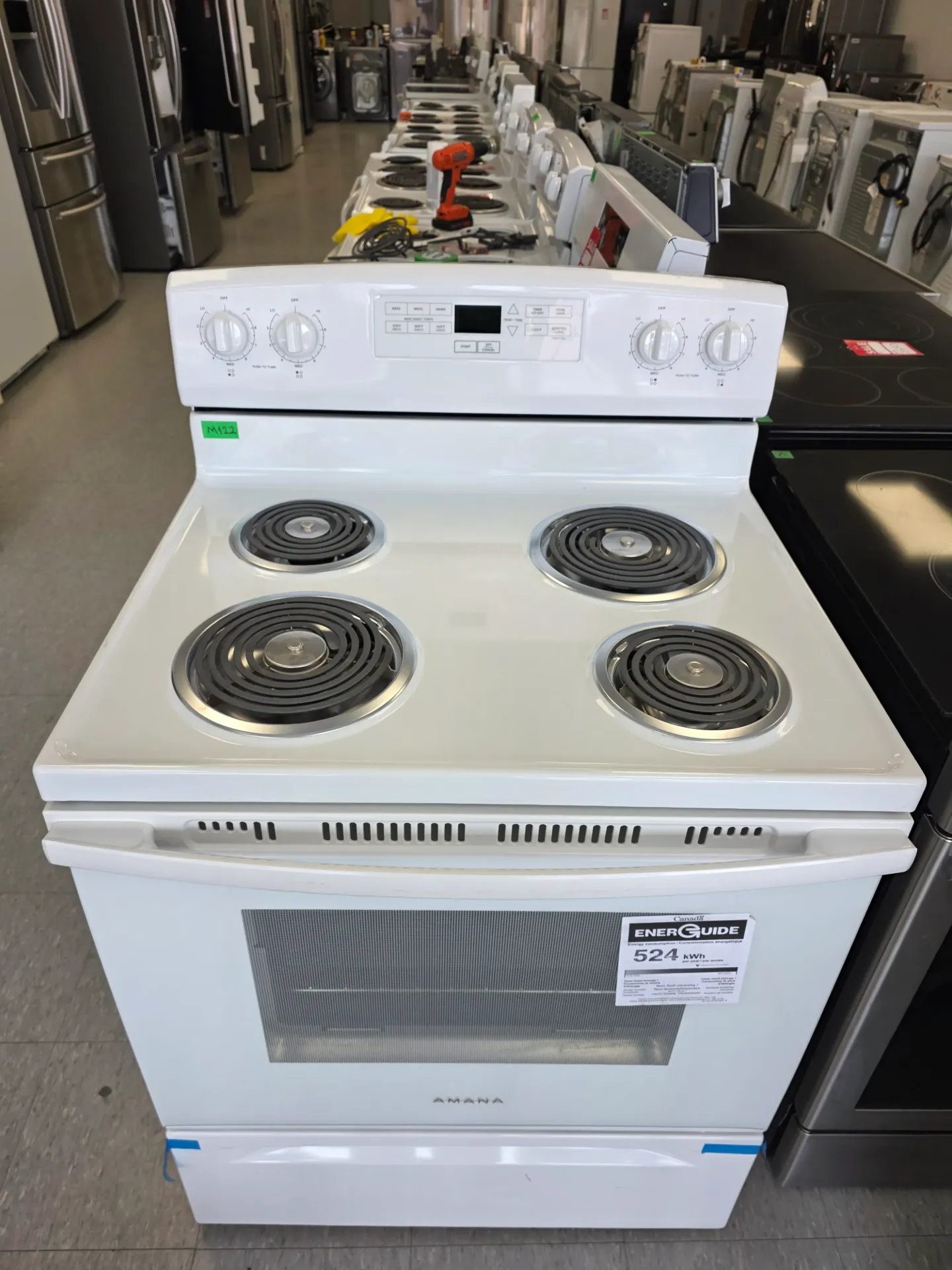 Open Box-Amana 30" Coil Top Range-YACR4303MFW9