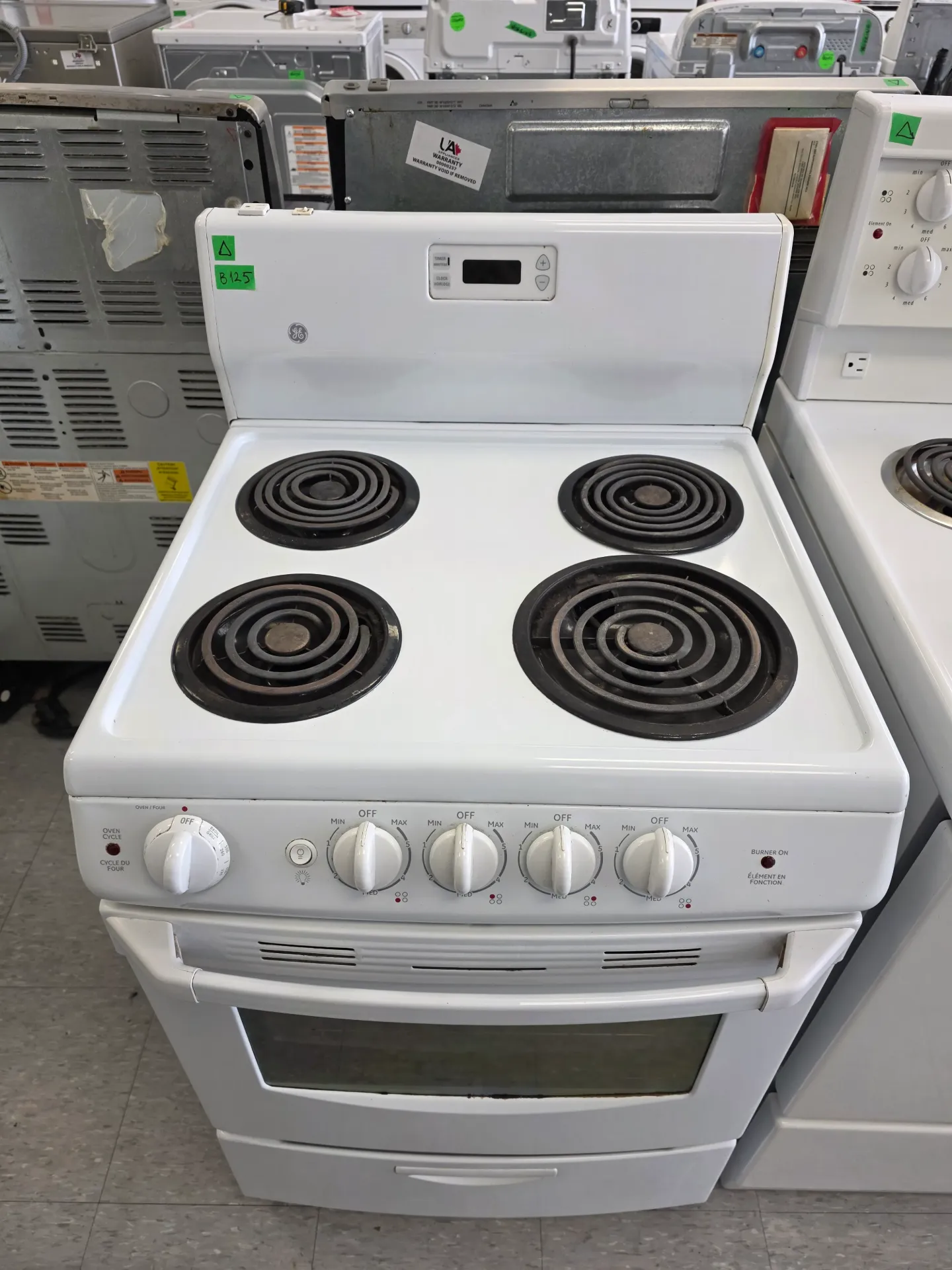 GE 24" Coil Top Range