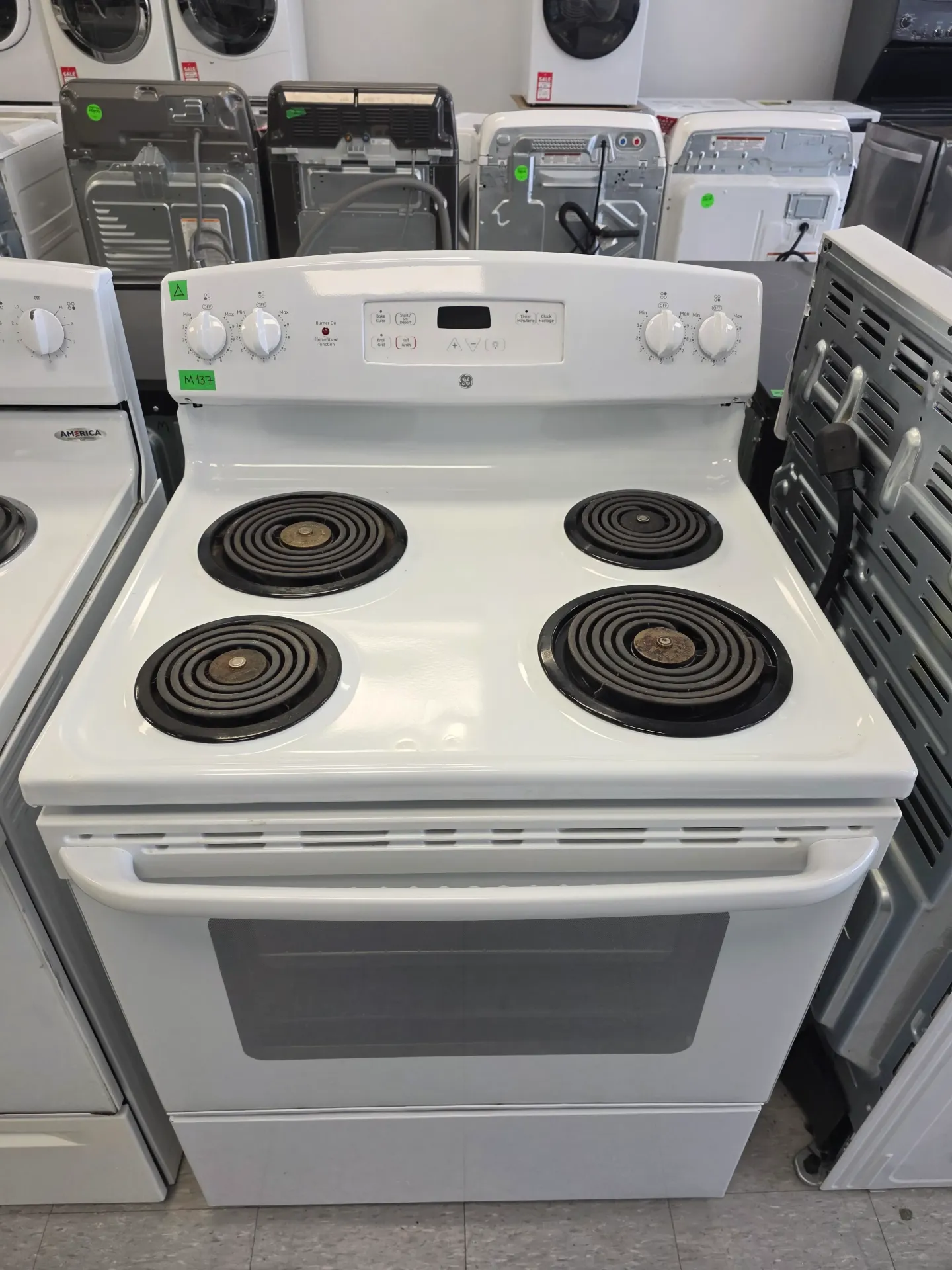 GE 30" Coil Top Range-JCBS280DM2WW