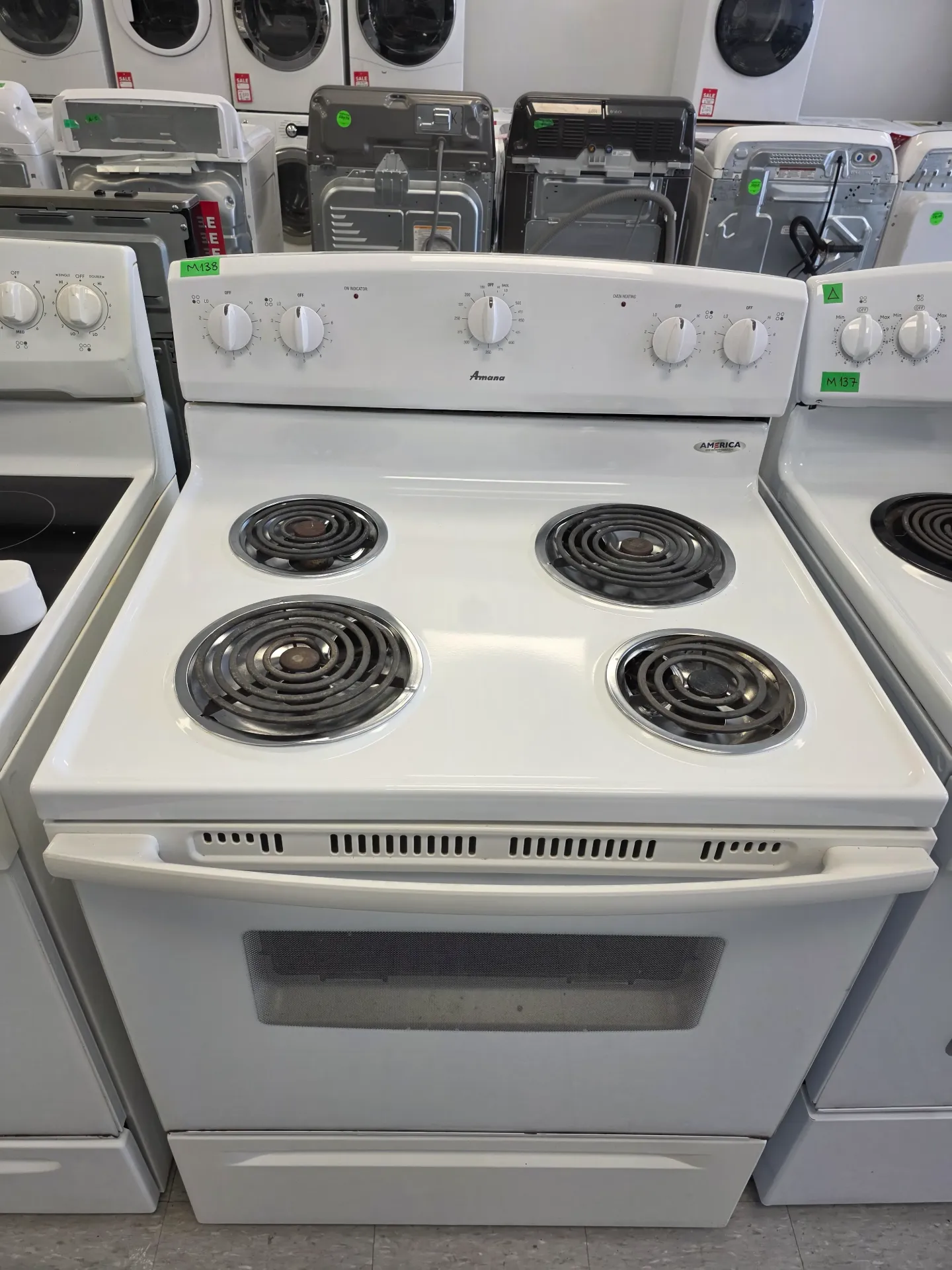 Amana 30" Coil Top Range-YACR3230BCW0