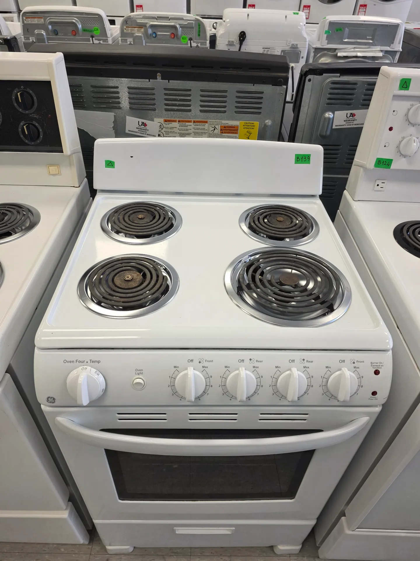 GE 24" Coil Top Range