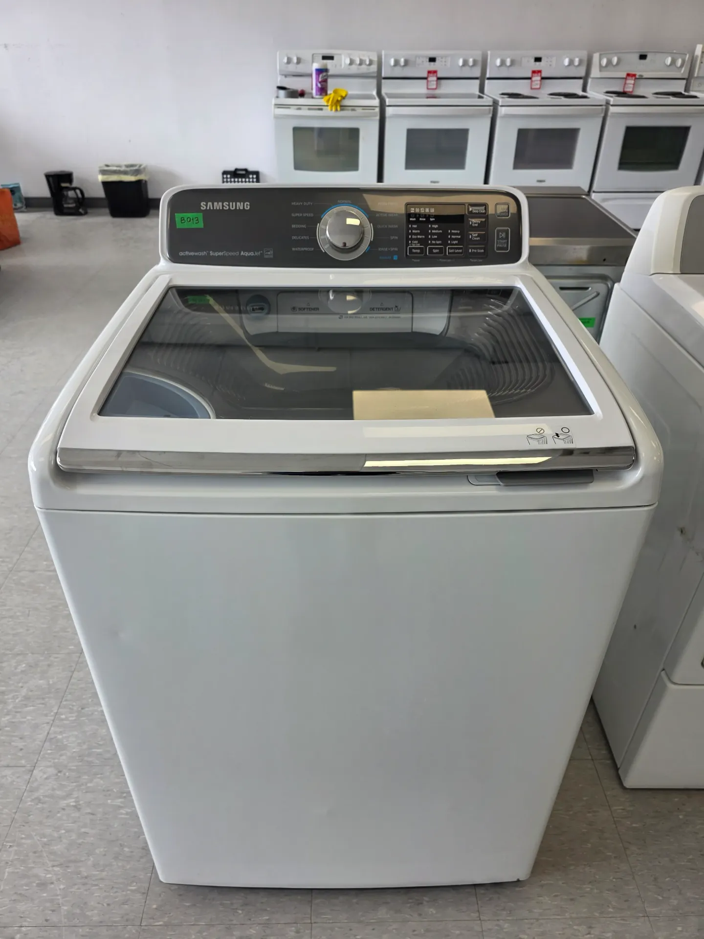 [B013] Samsung 27" Top Load Washer-WA48J7770AW/A2