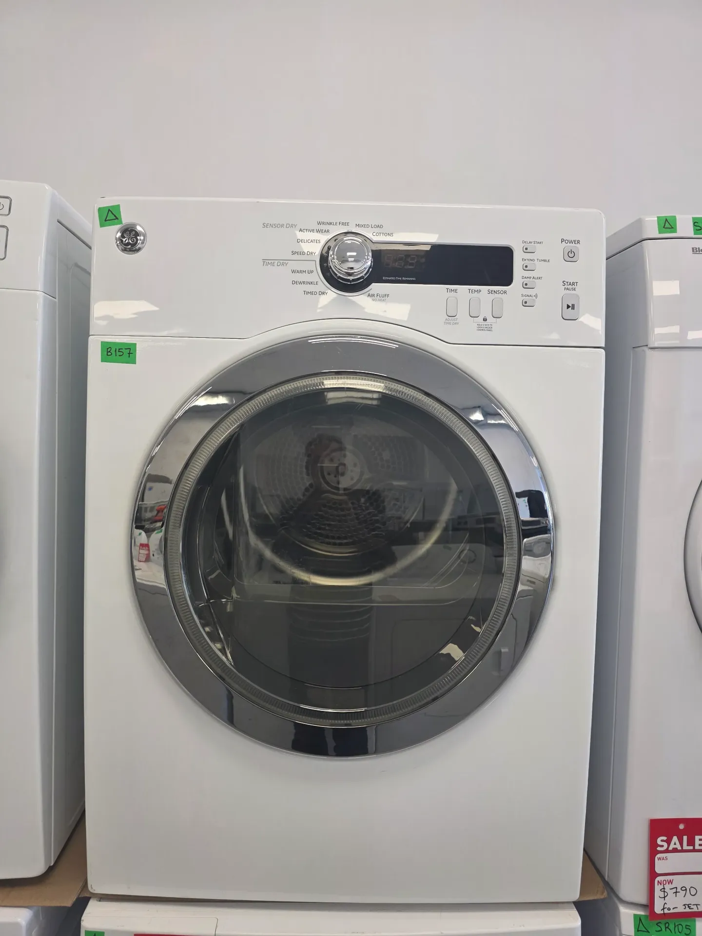 GE 24" Front Load Dryer-PCVH480EK1WW