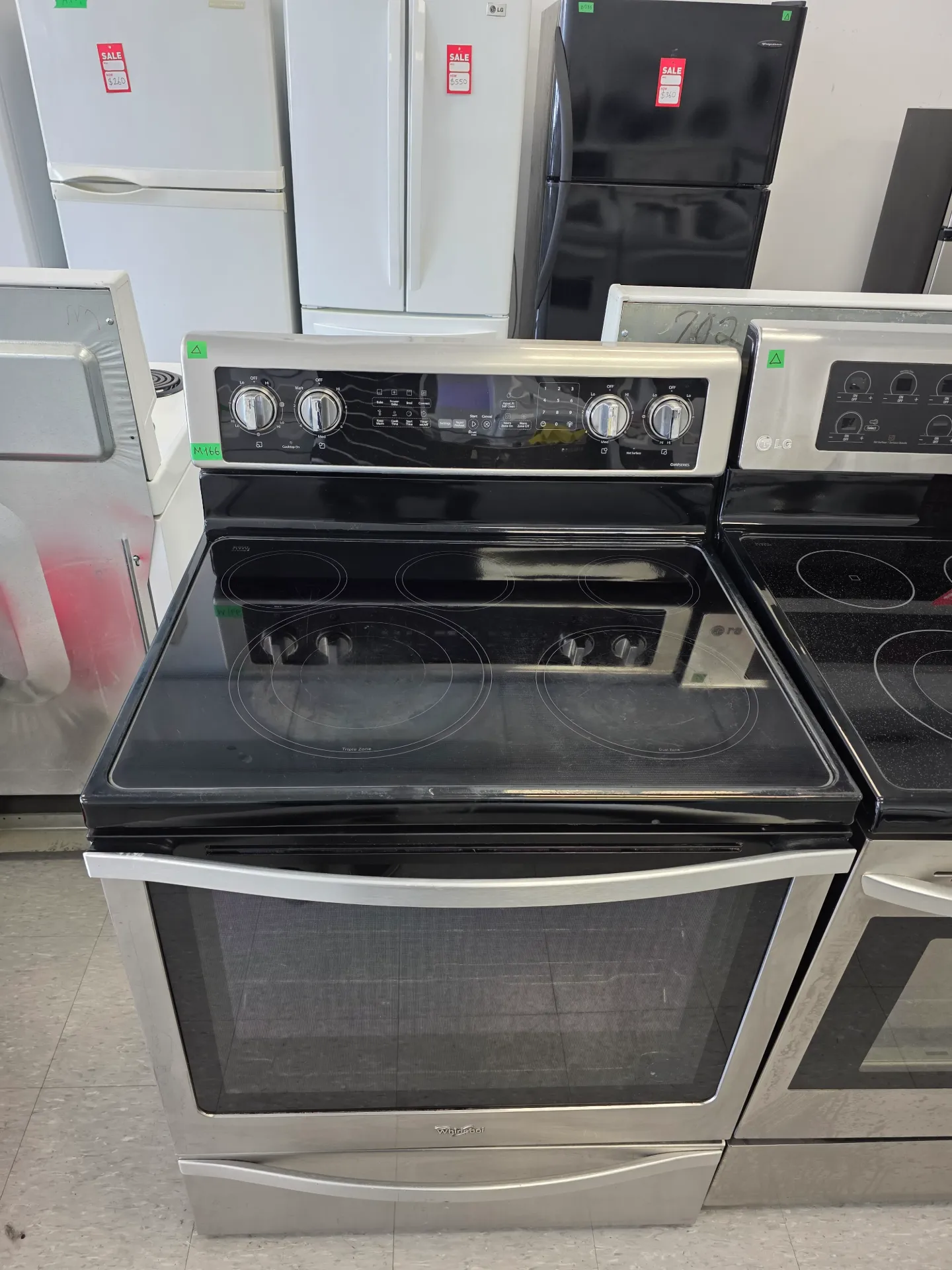 Whirlpool 30" Glass Top Range-YWFE745H0FS1