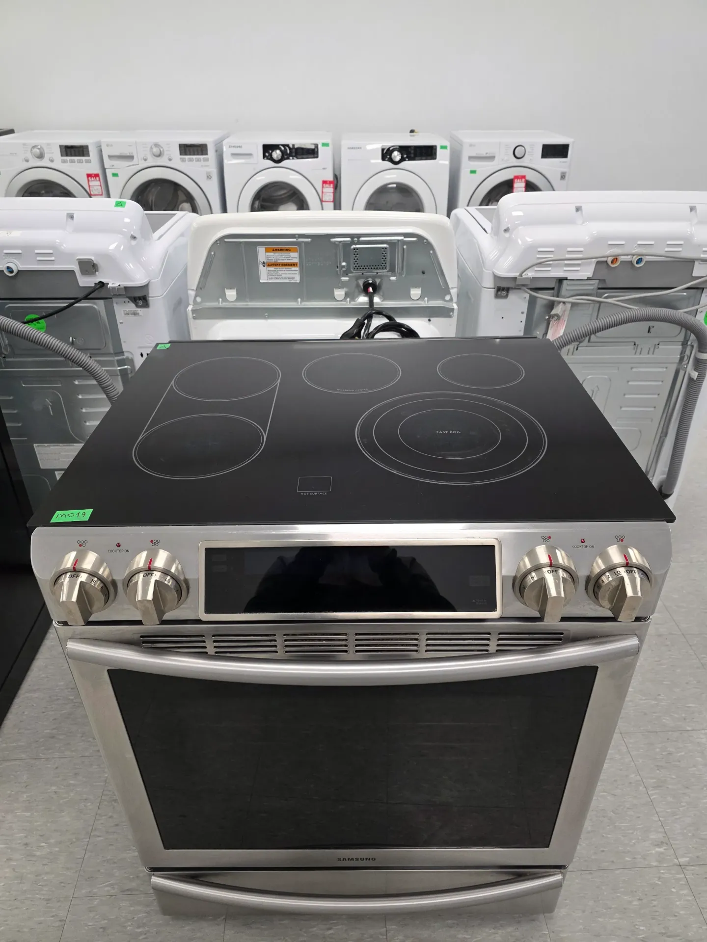 Samsung 30" Slide-in Double Oven Range-NE58F9710WS