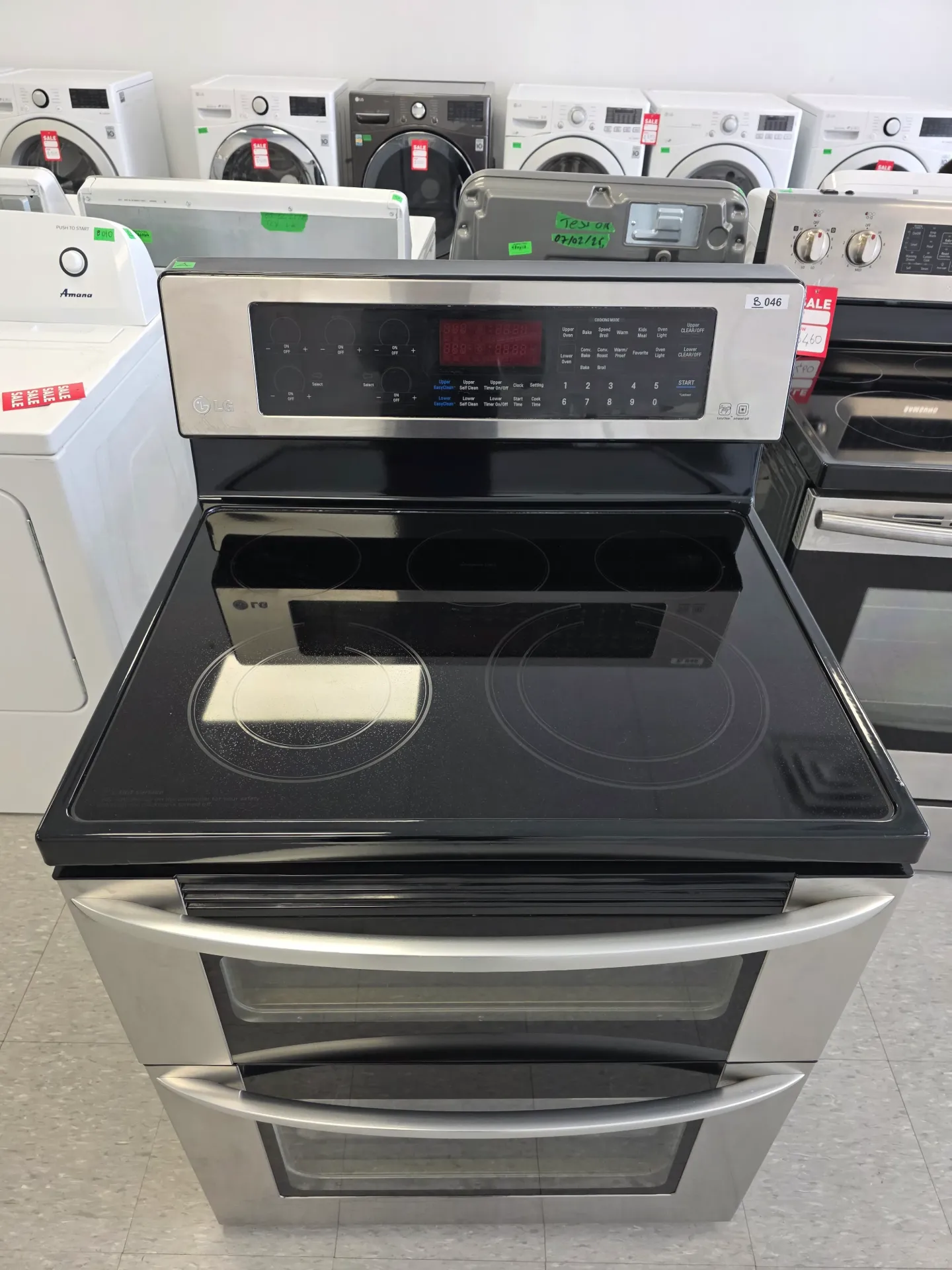 LG 30" Glass Top Double Oven Range