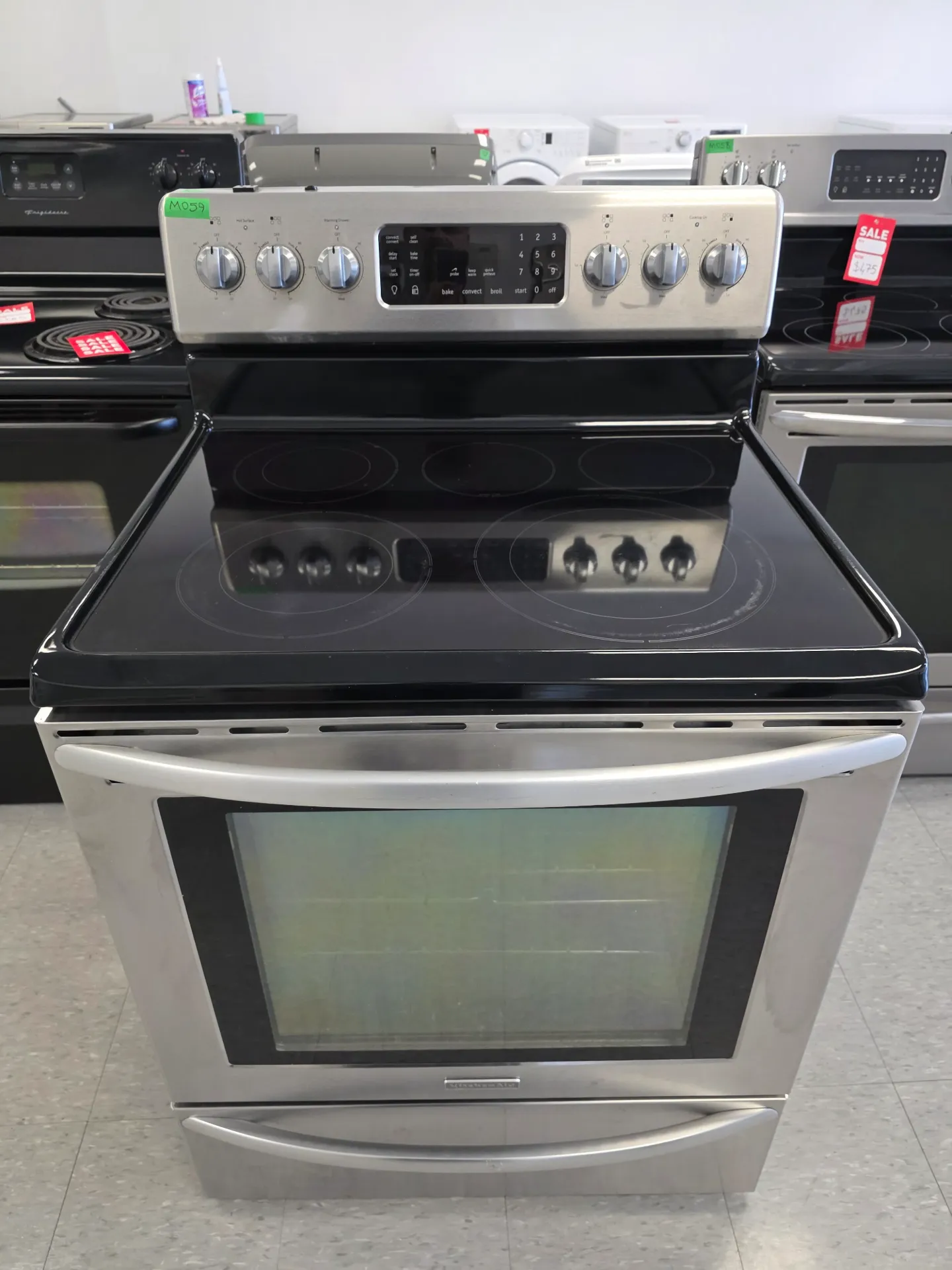 [M059] KitchenAid 30" Glass Top Range-YKERS208XS0